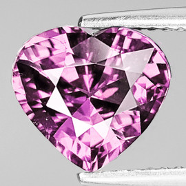 6.50 mm { 1.03 cts } Heart AAA Fire AAA Vivid Pink Spinel Natural {Flawless-VVS}--AAA Grade