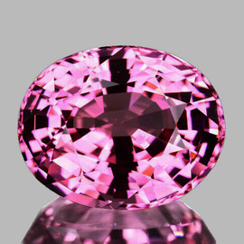 6.5x5.5 mm { 1.05 cts } Oval Extreme Brilliancy Natural Vivid Pink Spinel {Flawless-VVS}--AAA Grade