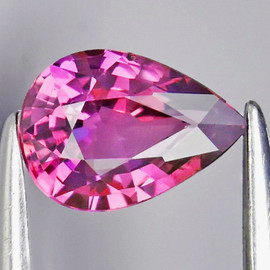 6x4.5 mm { 0.53 cts } Pear AAA Fire Intense Pink Mahenge Spinel Natural {Flawless-VVS}--AAA Grade