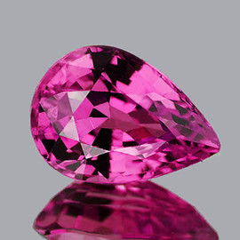 6.5x4.5 mm Pear Extreme Brilliancy Natural Hot Pink Mahenge Spinel {Flawless-VVS}--AAA Grade