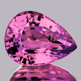 6x4.5 mm { 0.54 cts } Pear AAA Fire Natural Neon Pink Mahenge Spinel {Flawless-VVS}--AAA Grade