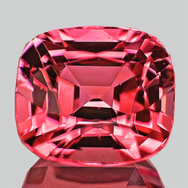 5x4.5 mm { 0.55 cts } Cushion Extreme Brilliancy Best Padparadscha Pink Spinel {Flawless-VVS}--AAA Grade