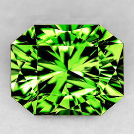 8x7  mm { 2.11 cts } Octagon Machine Radiant Cut Extreme Brilliancy Intense Green Peridot Natural {Flawless-VVS1}--AAA Grade