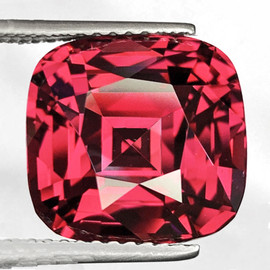 7.5x7 mm { 2.01 cts} Cushion Machine Cut Extreme Brilliancy AAA Padparadscha Pink Rhodolite Garnet Natural (Umbalite) {Flawless-VVS1}--AAA Grade