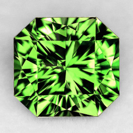 7.50 mm { 2.08 cts } Octagon Machine Radiant Cut Extreme Brilliancy Intense Green Peridot Natural {Flawless-VVS1}--AAA Grade