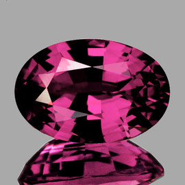 7x5 mm { 1.06 cts } Oval Extreme Brilliancy Intense Red Pink Spinel Natural {Flawless-VVS}--AAA Grade
