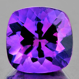 9.00 mm 1 pcs Cushion Brilliant Cut Extreme Brilliancy Intense Royal Purple Amethyst Natural {Flawless-VVS1}--AAA Grade