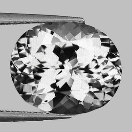11x9 mm { 2.87 cts } Oval Brilliant Cut Extreme Brilliancy Natural Colorless Goshenite (White Beryl ) {Flawless-VVS}