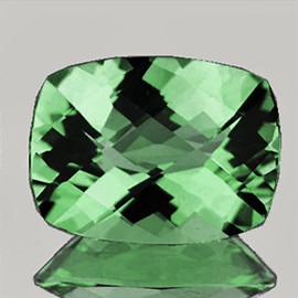 16x12 mm { 10.49 cts } Cushion Checker AAA Fire Intense Green Amethyst Natural {Flawless-VVS1}--AAA Grade