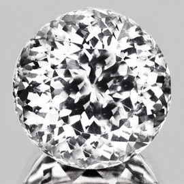 6.00 mm 1pc Round Machine Brilliant Cut Extreme Brilliancy Natural Colorless Goshenite (White Beryl ) {Flawless-VVS}