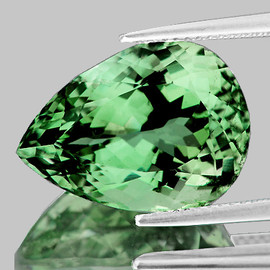 20x15 mm { 15.78 cts } Pear Brilliant Cut Extreme Brilliancy Intense Green Amethyst Natural {Flawless-VVS1}--AAA Grade