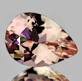 8x6 mm 1 pc Pear Brilliant Cut Extreme Brilliancy Natural AAA Peach Morganite { Flawless-VVS }--AAA Grade