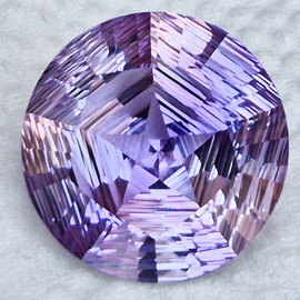 17.00 mm { 16.42 cts } Round Precision Cut Extreme Brilliancy Natural Purple Amethyst {Flawless-VVS1}--AAA Grade