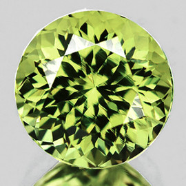 3.50 mm Round Machine Brilliant Cut Extreme Brilliancy Intense Yellow Green Chrysoberyl Natural {Flawless-VVS}--AAA Grade