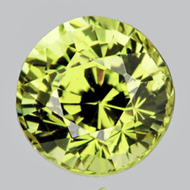 4.20 mm { 0.55 cts } Round AAA Fire Natural Yellow Green Chrysoberyl {Flawless-VVS}
