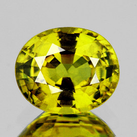 5x4.5mm { 0.67 cts } Oval AAA Fire Intense Yellow Chrysoberyl Natural {Flawless-VVS}