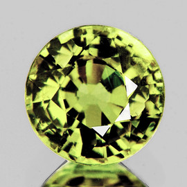 5.00 mm Round AAA Fire Natural Green Yellow Chrysoberyl {Flawless-VVS}