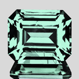 5.5x4.5 mm { 0.66 cts } Octagon Emerald Cut Best AAA Neon Natural Blue Green Emerald { Flawless-VVS }--AAA Grade