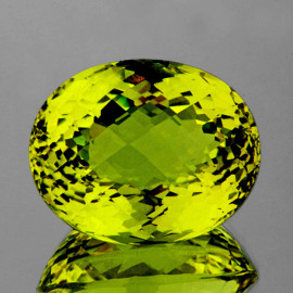 37x29 mm { 164.21 cts } Oval Checker Brilliant Cut Best AAA Fire Intense Green Gold Lemon Quartz Natural {Flawless-VVS1}--Collection/Investment Stone