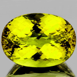 43x30 mm { 214.35 cts } Oval Checker Brilliant Cut Best AAA Fire Intense Golden Lemon Quartz Natural {Flawless-VVS1}--Collection/Investment Stone