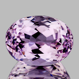 9x7 mm { 2.64 cts } Oval Brilliant Cut Extreme Brilliancy Natural Pink Kunzite (Flawless-VVS)--AAA Grade