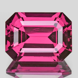 8x6 mm { 1.84 cts } Octagon Emerald Cut AAA Neon Premium Raspberry Pink Rhodolite Garnet Natural (Umbalite) {Flawless-VVS1}--AAA Grade