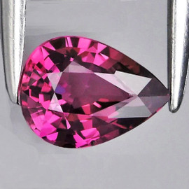 8x5.5 mm { 1.02 cts} Pear AAA Fire Intense Pink Red Sapphire Madagascar Natural {Flawless-VVS}--AAA Grade