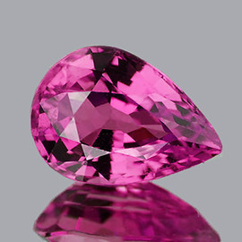 6x4 mm 1 pc Pear Best AAA Fire Intense Pink Tourmaline Natural {Flawless-VVS1}--AAA Grade
