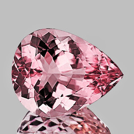 8x6 mm { 1.35 cts } Pear Brilliant Cut Extreme Brilliancy Natural Peach Pink Tourmaline {Flawless-VVS1}--AAA Grade