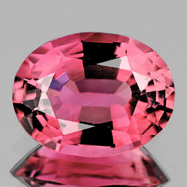 8x6 mm { 1.30 cts} Oval Cut AAA Fire Intense Padparadscha Pink Tourmaline Natural {VVS}--AAA Grade