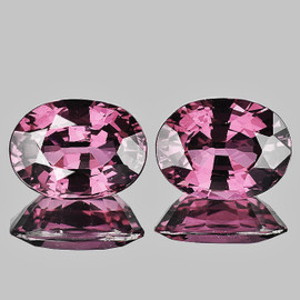 8x6 mm 2pcs { 2.06 cts} Oval Cut AAA Fire Natural Pink Tourmaline {Flawless-VVS}--AAA Grade