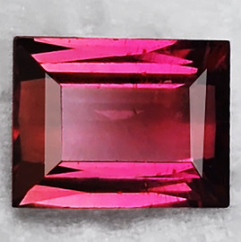 8x6 mm { 1.52 cts } Baguette Machine Emerald Cut Extreme Brilliancy Intense AAA Pink Tourmaline Natural { Flawless-VVS }--AAA Grade