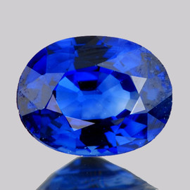 6.5x5.5 mm { 1.14 cts } Oval AAA Fire Intense Cornflower Blue Sapphire Natural (Flawless-VVS)--AAA Grade