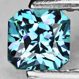 6.00 mm { 1.26 cts} Octagon Radiant Cut Extreme Brilliancy Natural AAA Paraiba Blue Apatite {Flawless-VVS}--AAA Grade