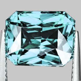 7.5x6 mm { 1.58 cts} Octagon Radiant Cut AAA Fire AAA Paraiba  Blue Apatite Natural {Flawless-VVS}--AAA Grade