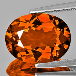11x9 mm { 3.45 cts } Oval Brilliant Cut AAA Fire Intense Madeira Orange Citrine Natural {Flawless-VVS1}--AAA Grade