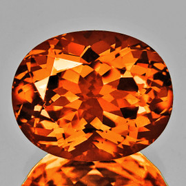 11x9 mm { 4.09 cts } Oval Brilliant Cut AAA Fire Intense Madeira Orange Citrine Natural {Flawless-VVS1}--AAA Grade