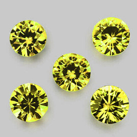 3.70 mm 5 pcs Round Machine Brilliant Cut Extreme Brilliancy Intense Green Yellow Chrysoberyl Natural {Flawless-VVS}--AAA Grade