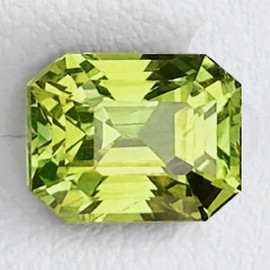 5x4 mm { 0.66 cts} Octagon Emerald Cut AAA Neon Natural Yellow Green Chrysoberyl {Flawless-VVS}