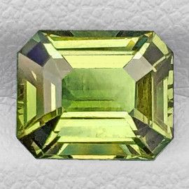 5.5x4.5 mm { 0.72 cts} Octagon Emerald Cut AAA Neon Natural Yellow Green Chrysoberyl {Flawless-VVS}