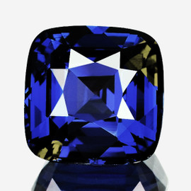 5.00 mm { 0.69 cts} Cushion AAA Fire Intense Ceylon Blue Sapphire {Flawless-VVS}--AAA Grade