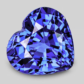 6.50 mm { 0.88 cts} Heart AAA Fire Intense Ceylon Blue Sapphire Natural {Flawless-VVS}--AAA Grade