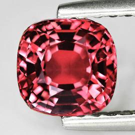 5.00 mm { 0.74 cts } Cushion AAA Fire Intense Padparadscha Pink Sapphire Natural {Flawless-VVS}--AAA Grade