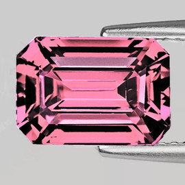 6x4 mm { 0.56 cts } Octagon Emerald Cut AAA Neon Natural AAA Padparadscha Pink Sapphire {Flawless-VVS}--AAA Grade