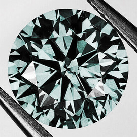 5.50 mm Round Machine Brilliant Cut Extreme Brilliancy Natural Titanium Green Sapphire { Flawless-VVS }--AAA Grade