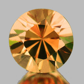 3.80 mm 1 pc Round Brilliant Machine Cut Extreme Brilliancy Natural Fanta Orange Sapphire {Flawless-VVS}--AAA Grade