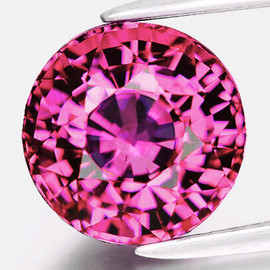 5.50 mm { 0.88 cts} Round Extreme Brilliancy Intense AAA Pink Sapphire Natural (Flawless-VVS}--AAA Grade