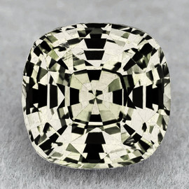 5.50 mm { 0.88 cts} Cushion AAA Fire Bright Yellow White Ceylon Sapphire Natural {Flawless-VVS}--AAA Grade