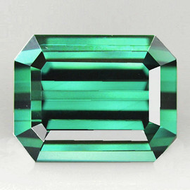 8.5x6.5 mm { 2.30 cts } Octagon Emerald Cut Best AAA Neon Natural AAA Blue Green Tourmaline Afghanistan { Flawless-VVS }--AAA Grade