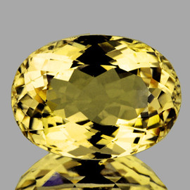 9x7 mm { 1.90 cts} Oval Brilliant Cut Extreme Brilliancy Natural Yellow Tourmaline {Flawless-VVS1}--AAA Grade